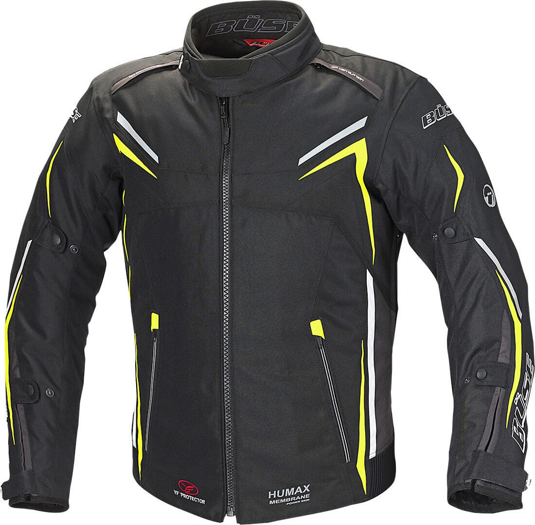 Büse Mugello Motorcycle Textile Jacket black/yellow XL Figure 1