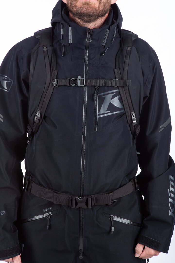 Klim Krew 16 2023 Rucsacul cu snowmobile Negru/gri/neon Figura 5