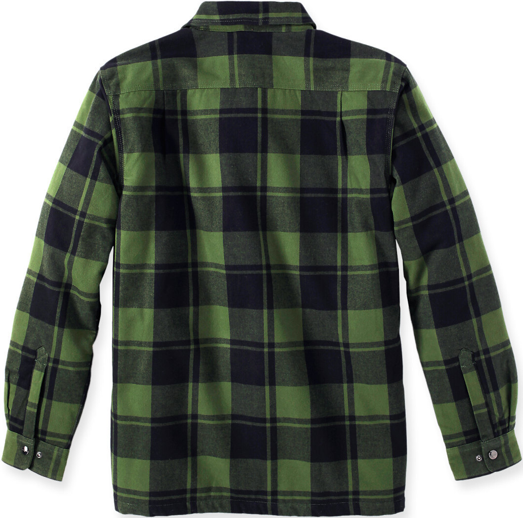 Carhartt Heavyweight Flannel Sherpa Skjorta Grön S Figur 3