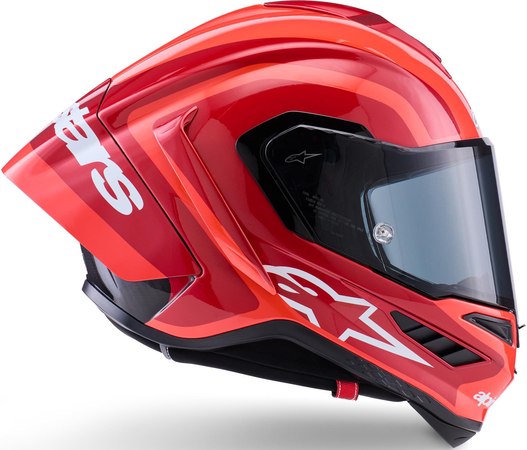Alpinestars Supertech R10 Arius Helm rot/weiß/schwarz L (59/60) Abbildung 4