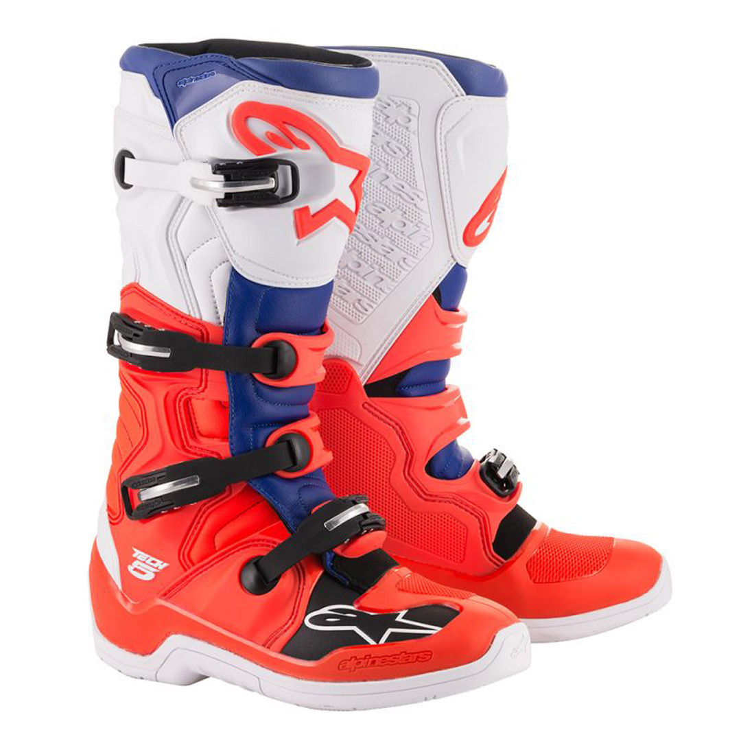 Alpinestars Tech 5 Motocross Boots red/white/black 9 (43) Figure 1