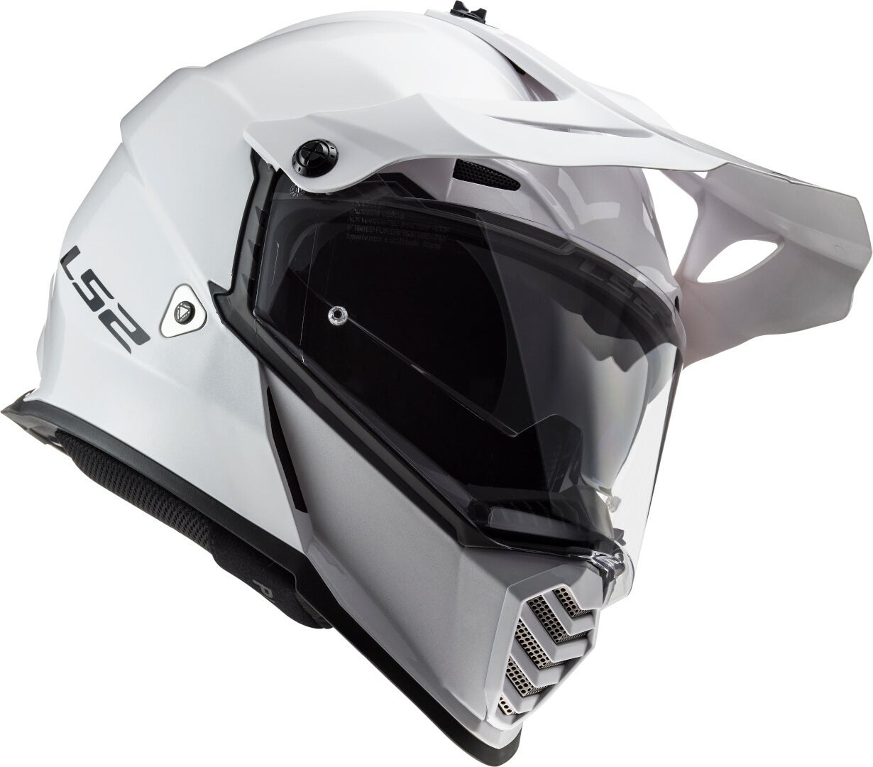 LS2 MX436 Pioneer Evo Casco Motocross Bianco L (59/60) Figura 5