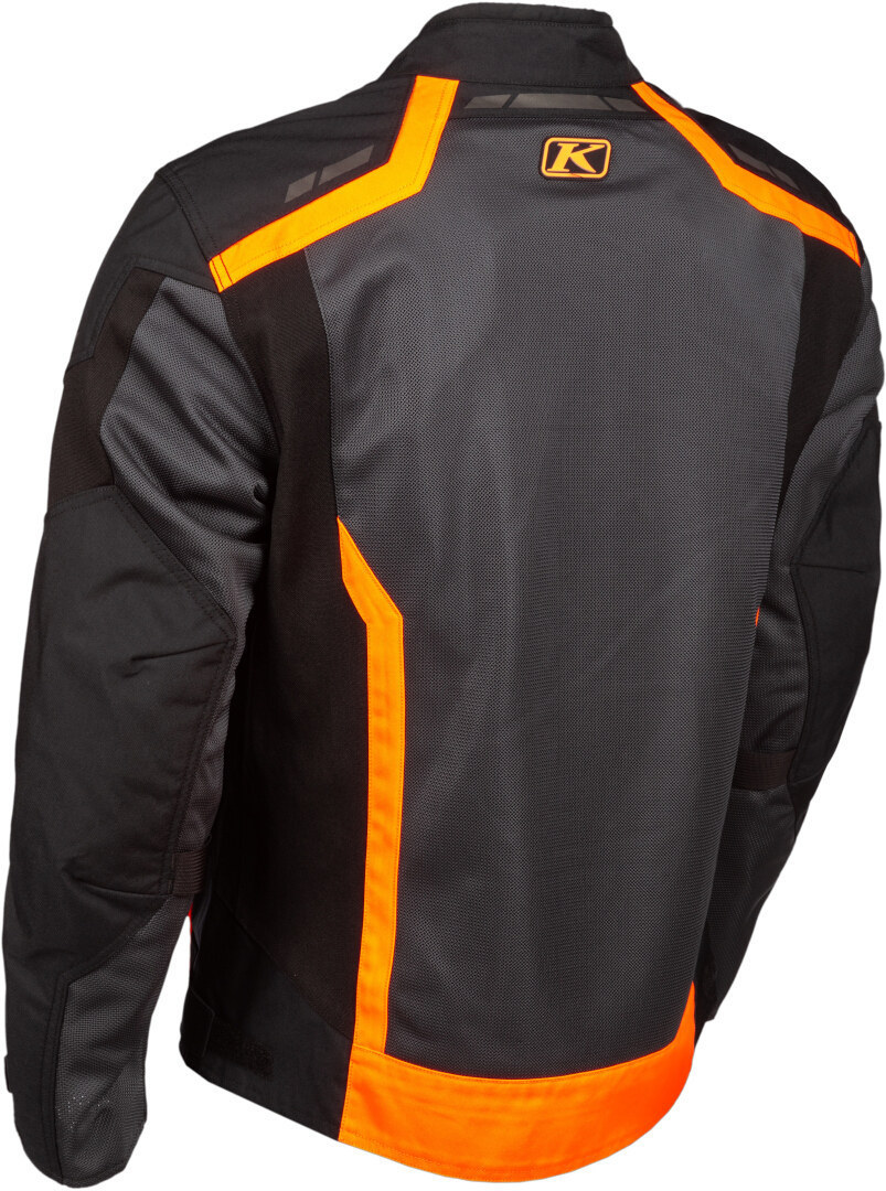 Klim Induction Motorcycle Textile Jacket black/grey/orange 4XL Figure 2