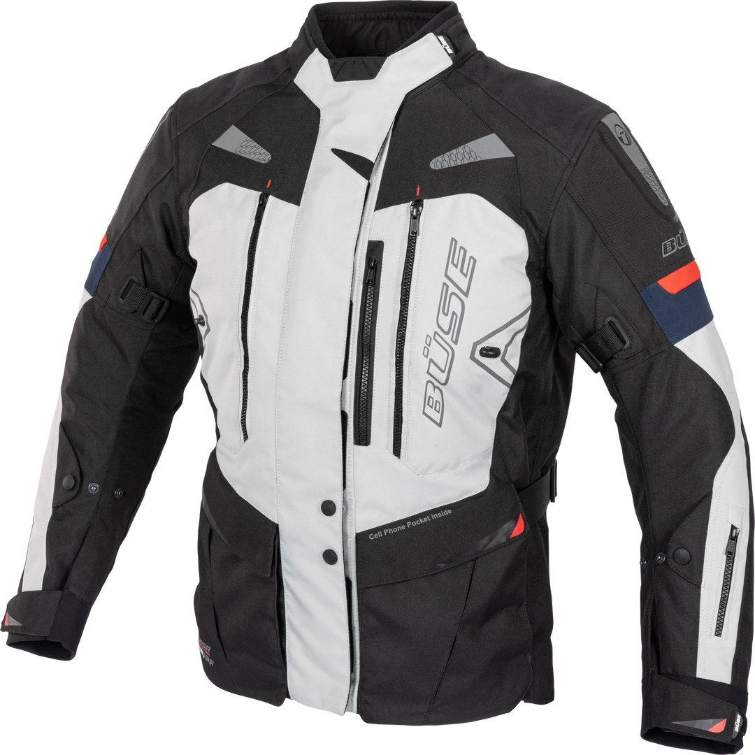 Büse Monterey wasserdichte Motorrad Textiljacke hellgrau 60 Abbildung 1