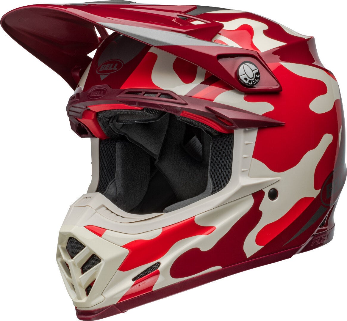 Bell Moto-9S Flex Ferrandis Mechant Casco da motocross bianco/rosso/argento M (57/58) Figura 1