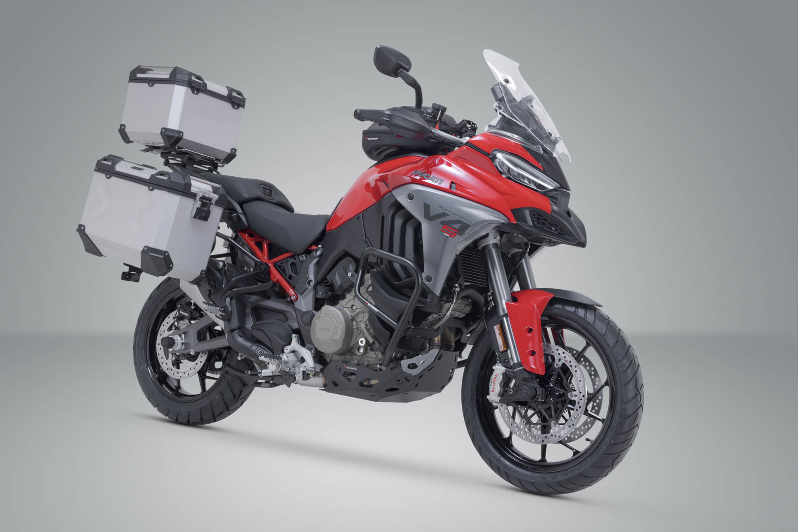 Set de aventură SW-Motech TRAX ADV - Argintiu. Ducati Multistrada V4 (20-). Figura 2