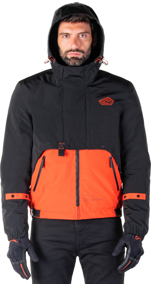 Alpinestars Mootant WP waterproof Motorcycle Textile Jacket black/orange M Figure 2