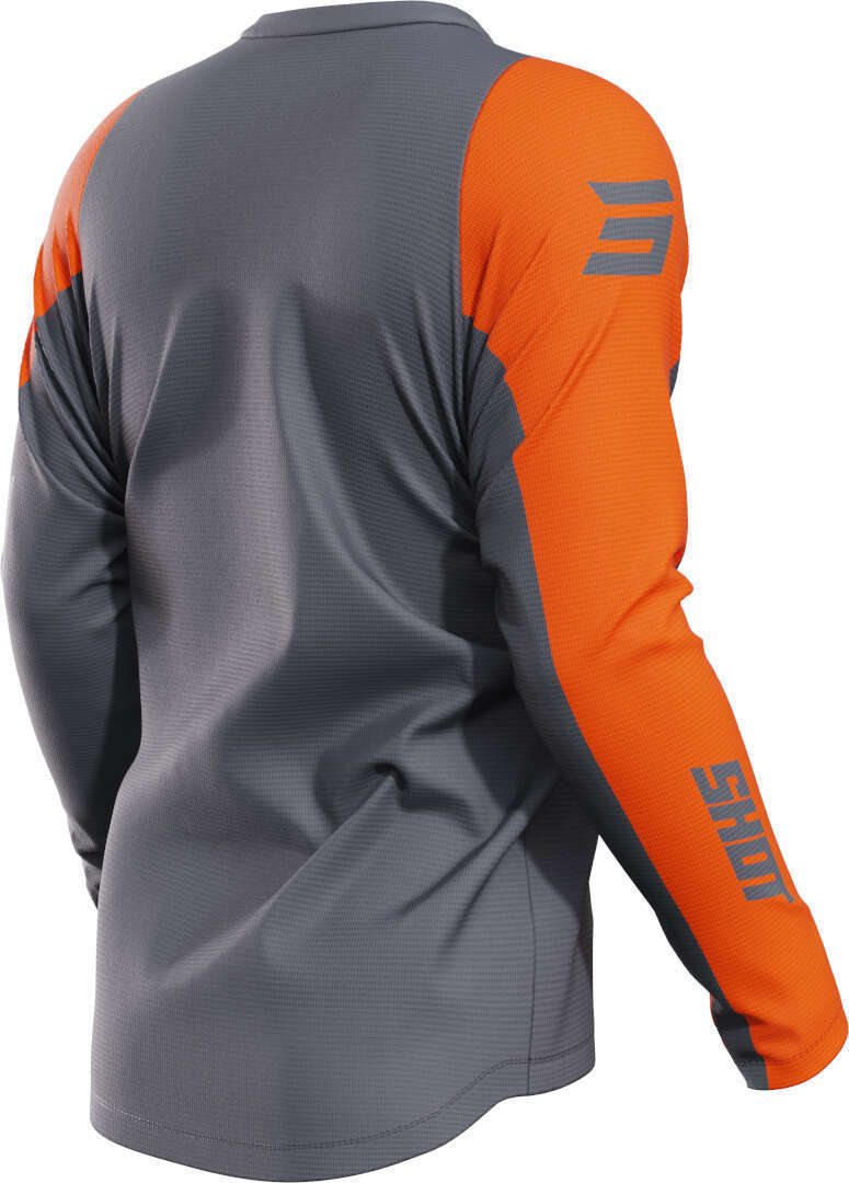 Shot Devo Star Motocross Jersey grau/orange 3XL Abbildung 3