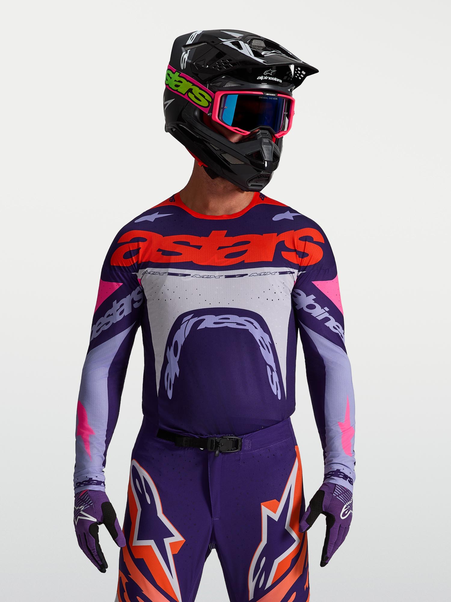 Alpinestars Supertech Dyna Maillot Motocross violet/rose L Figure 7