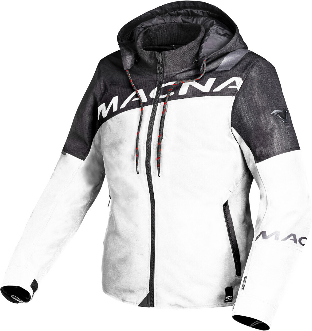 Macna Racoon impermeabile Giacca tessile moto da donna Grigio/nero chiaro M Figura 1