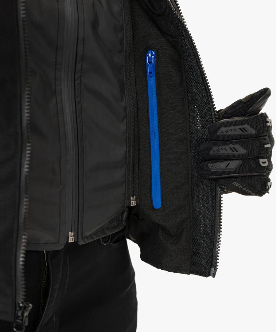 SHIMA Rush 2.0 imperméable à l’eau dames moto textile veste noir/jaune 3XL Figure 9