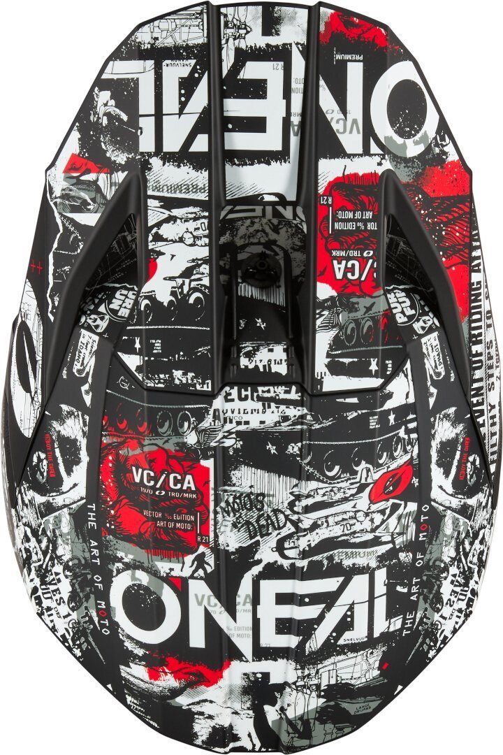 Oneal 3SRS Attack Motocross hjelm Sort/hvid S Figur 7