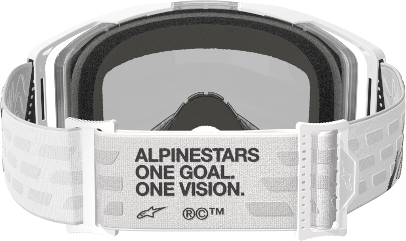 Alpinestars Vision 8 Corp Mirror Stripes Ochelari de motocross alb Figura 4
