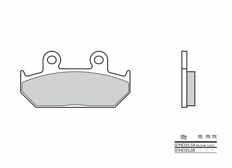 Brembo S.p.A. Kolkeramiska bromsbelägg - 07HO3509 Figur 1