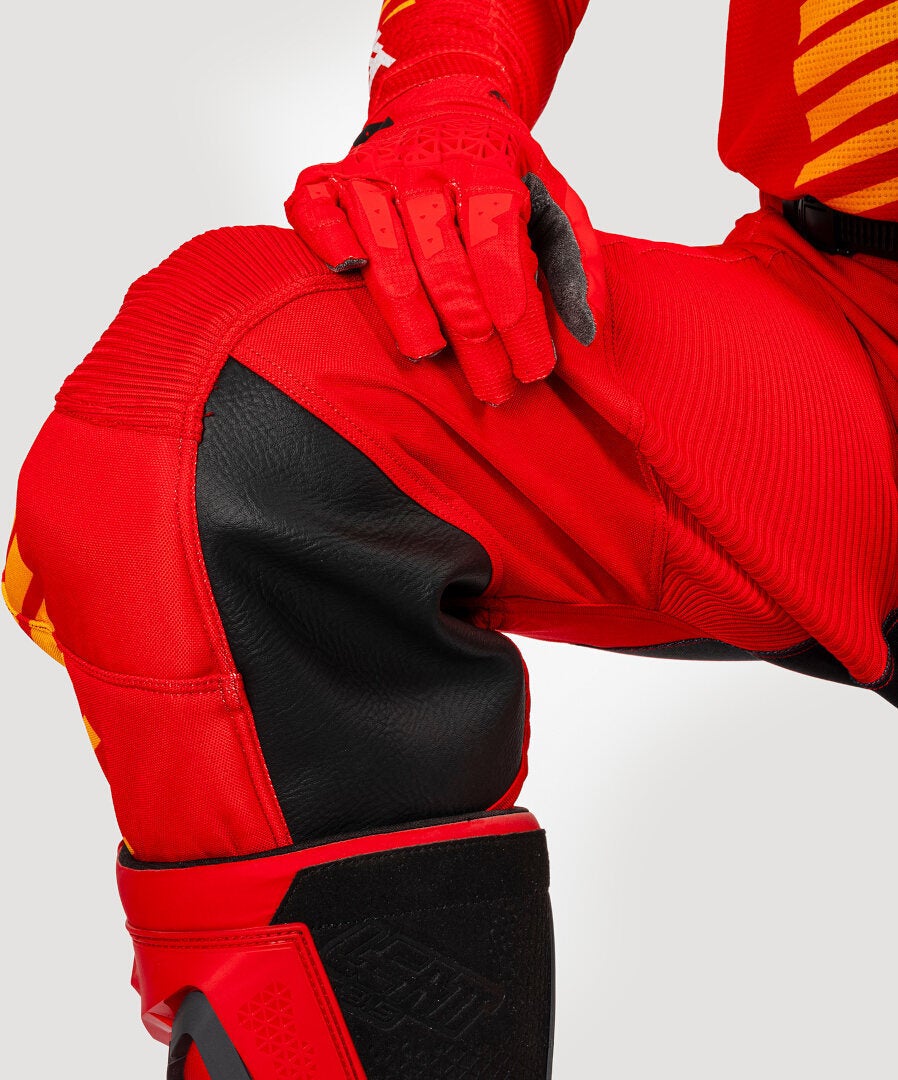 Leatt 3.5 Ride Kit Stripes 2025 Set Maglia e Pantaloni Motocross rosso L Figura 8