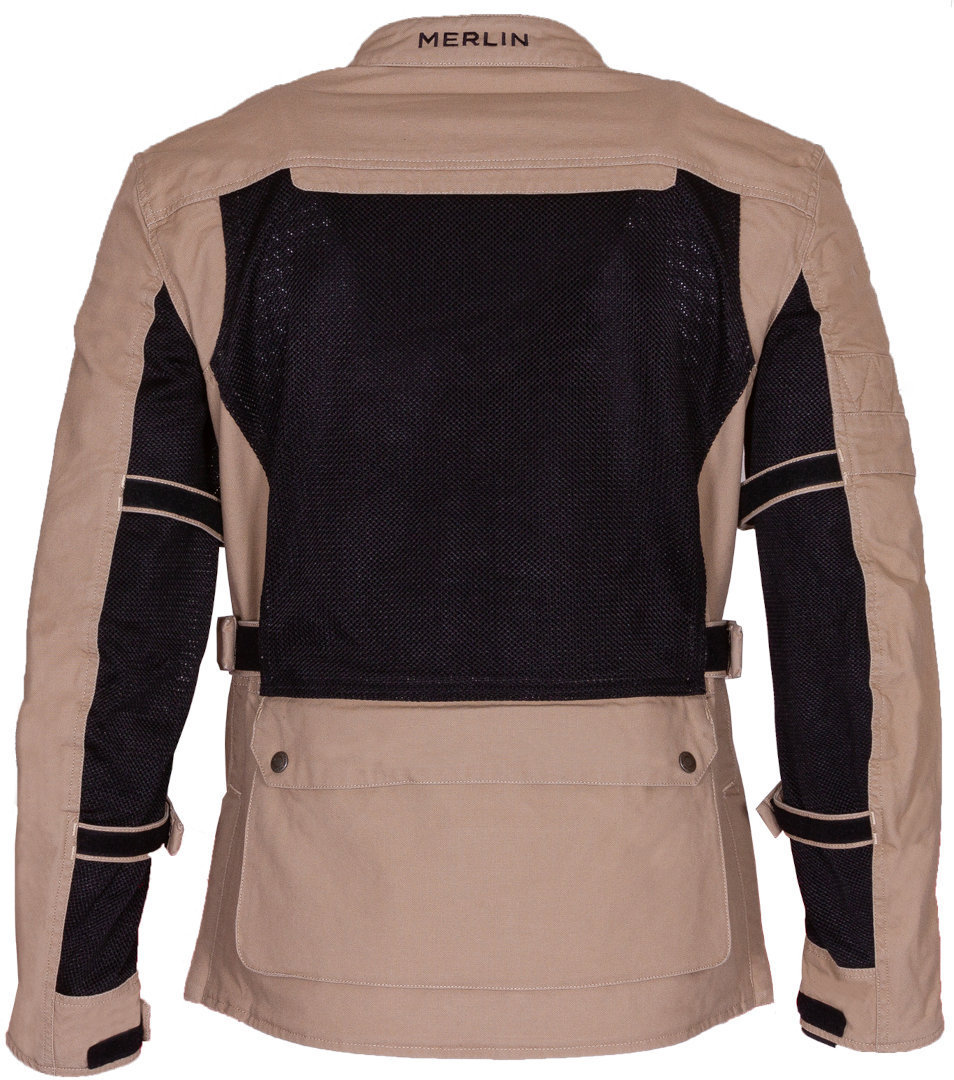 Merlin Mahala D3O Raid Explorer Motorcycle Textile Jacket Sand M Figure 2