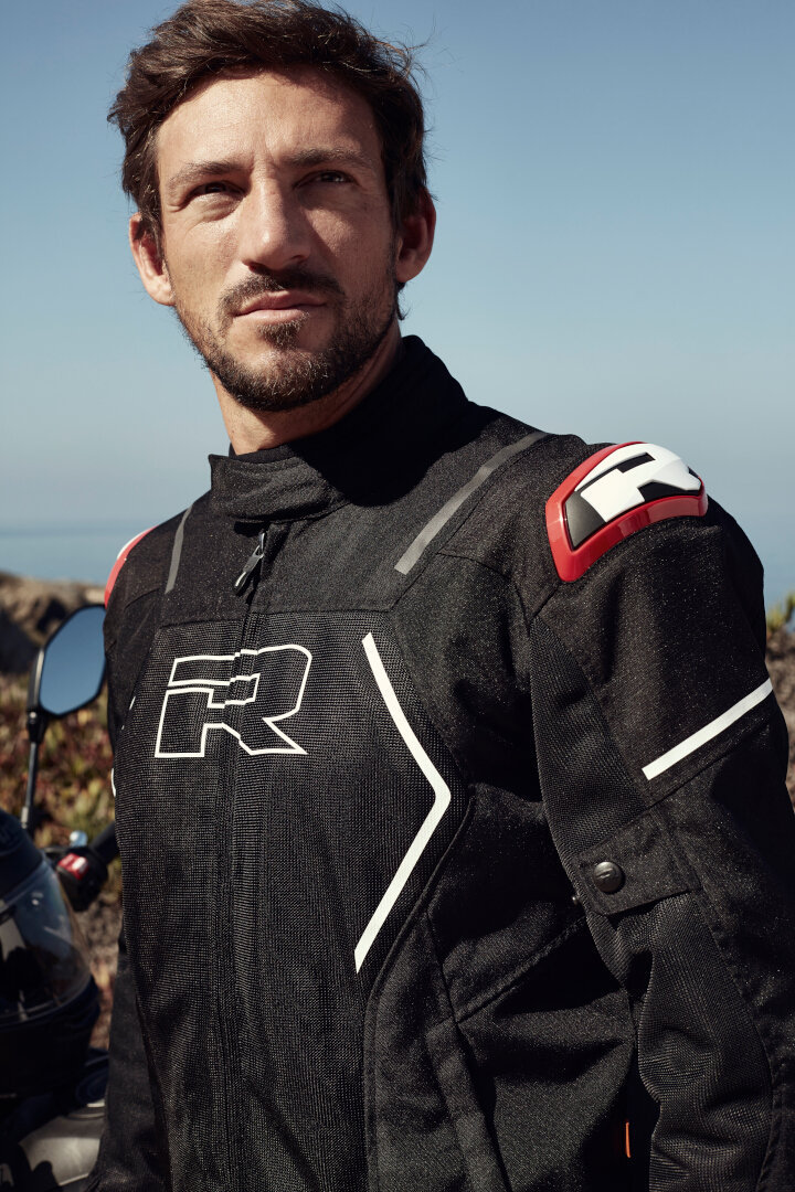 Richa Vendetta Mesh Motorcycle Textile Jacket black/white/red XL Figure 5