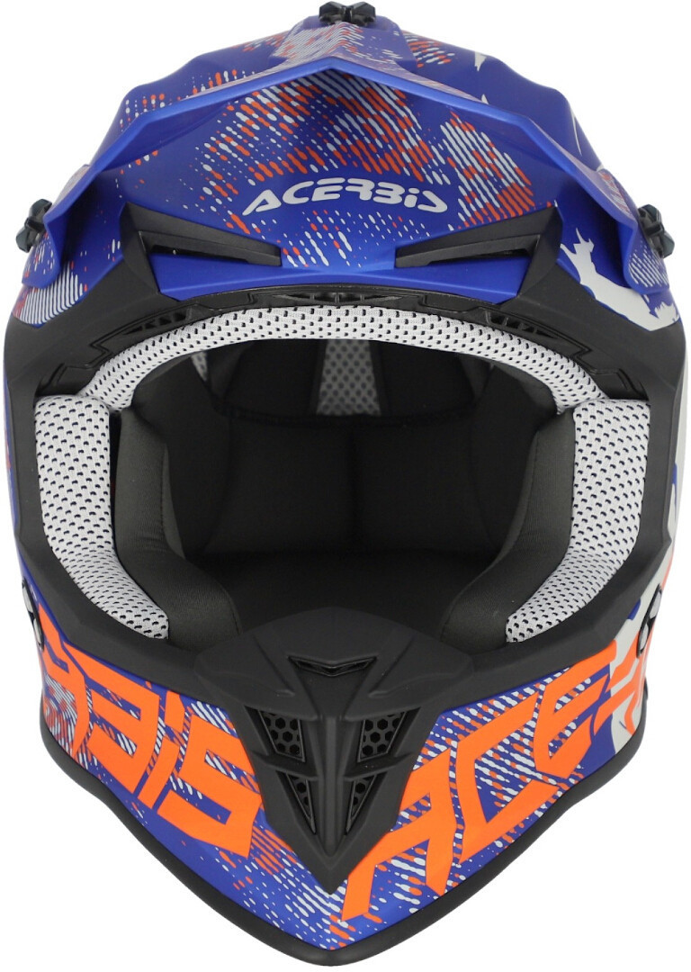 Acerbis Linear Graphic Motocross hjälm Blå/orange XL (61/62) Figur 6
