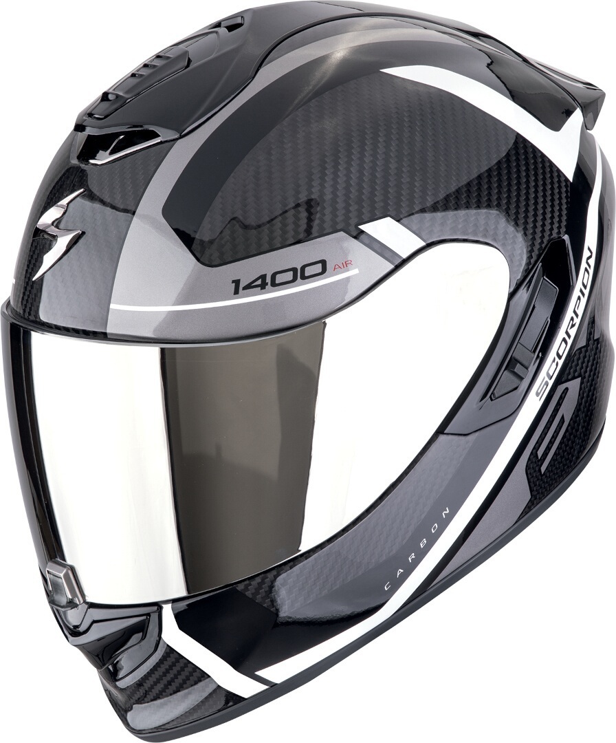 Scorpion EXO-1400 Evo II Carbon Air Enko Cască Negru/Alb/Argintiu XS (53/54) Figura 1