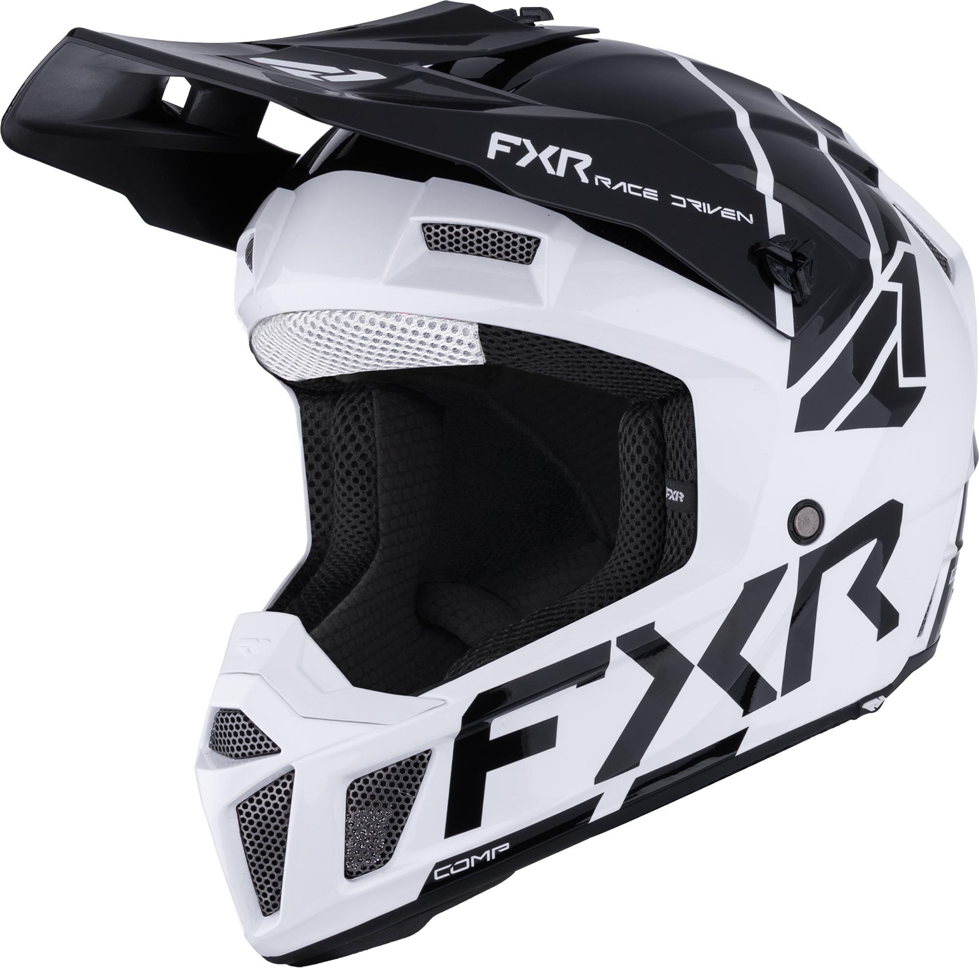 FXR Clutch Cască de motocross pentru tineret Alb/Negru XL Figura 1