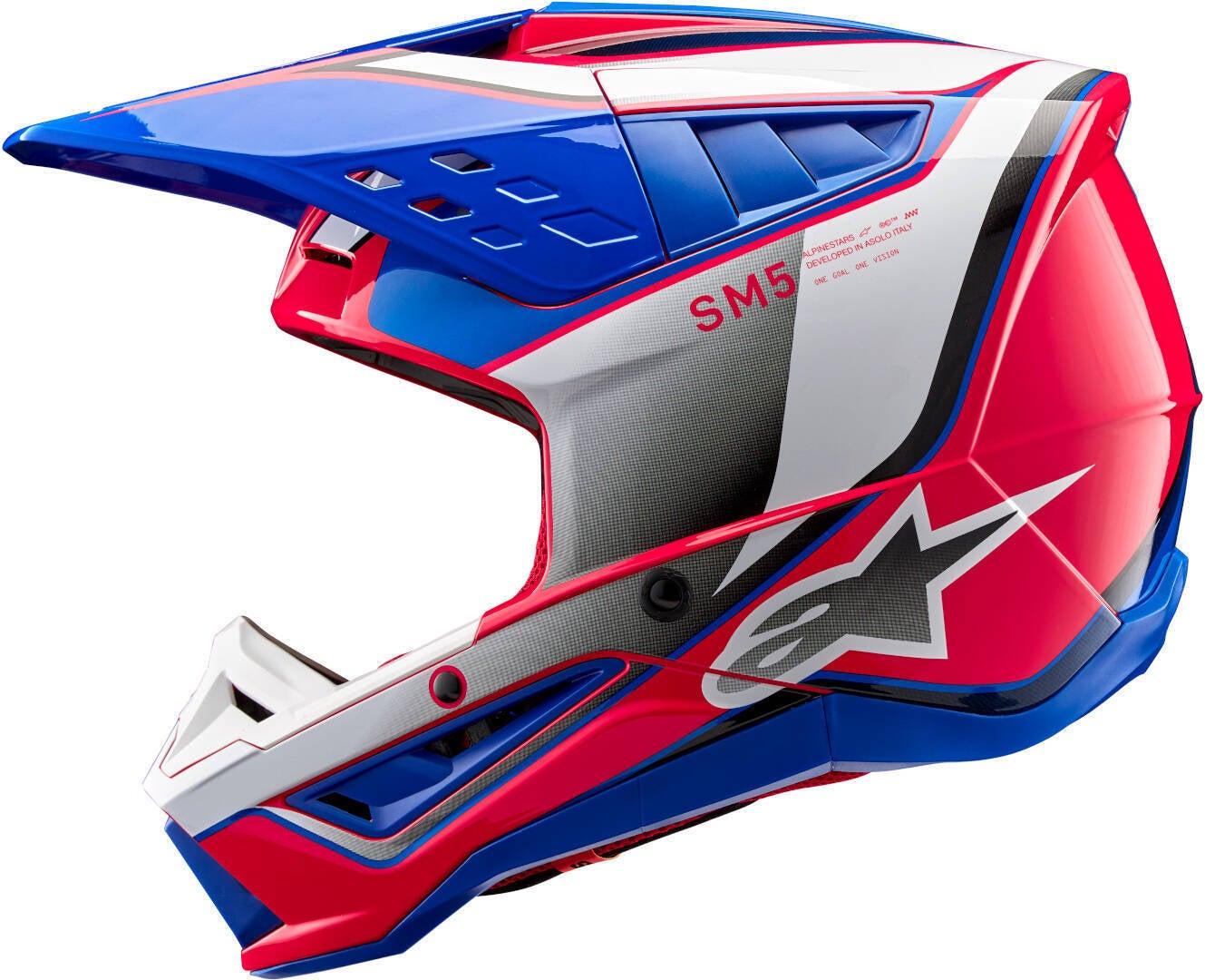 Side view of Alpinestars S-M5 Sail 2024 Motocross Helmet