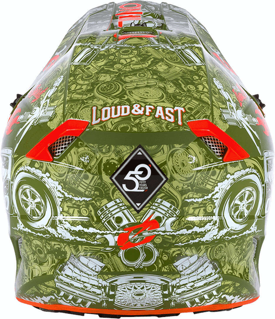 Oneal 5Series Polyacrylite HR Casque de motocross Vert L (59/60) Figure 5