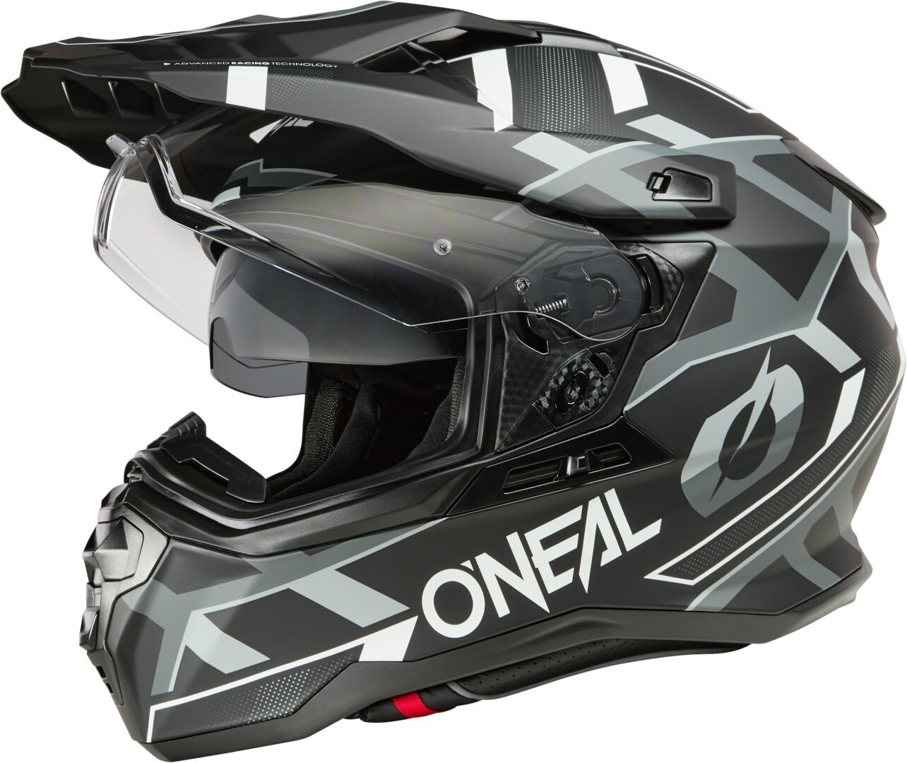 Oneal D-SRS Square V.25 Motocross hjälm svart matt/grå/vit XS Figur 2