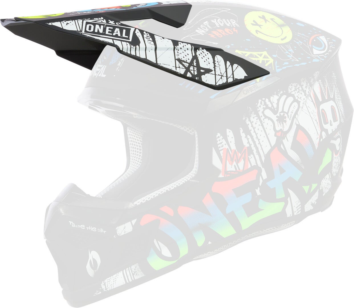 Oneal 3SRS Rancid bunter Kinder Motocross Helm Y/XL (54/55) Abbildung 8
