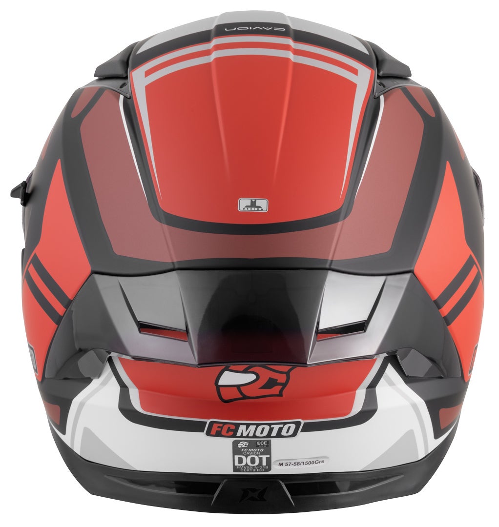FC-Moto FF130SV Cavion Helmet black matt/red 2XL Figure 5
