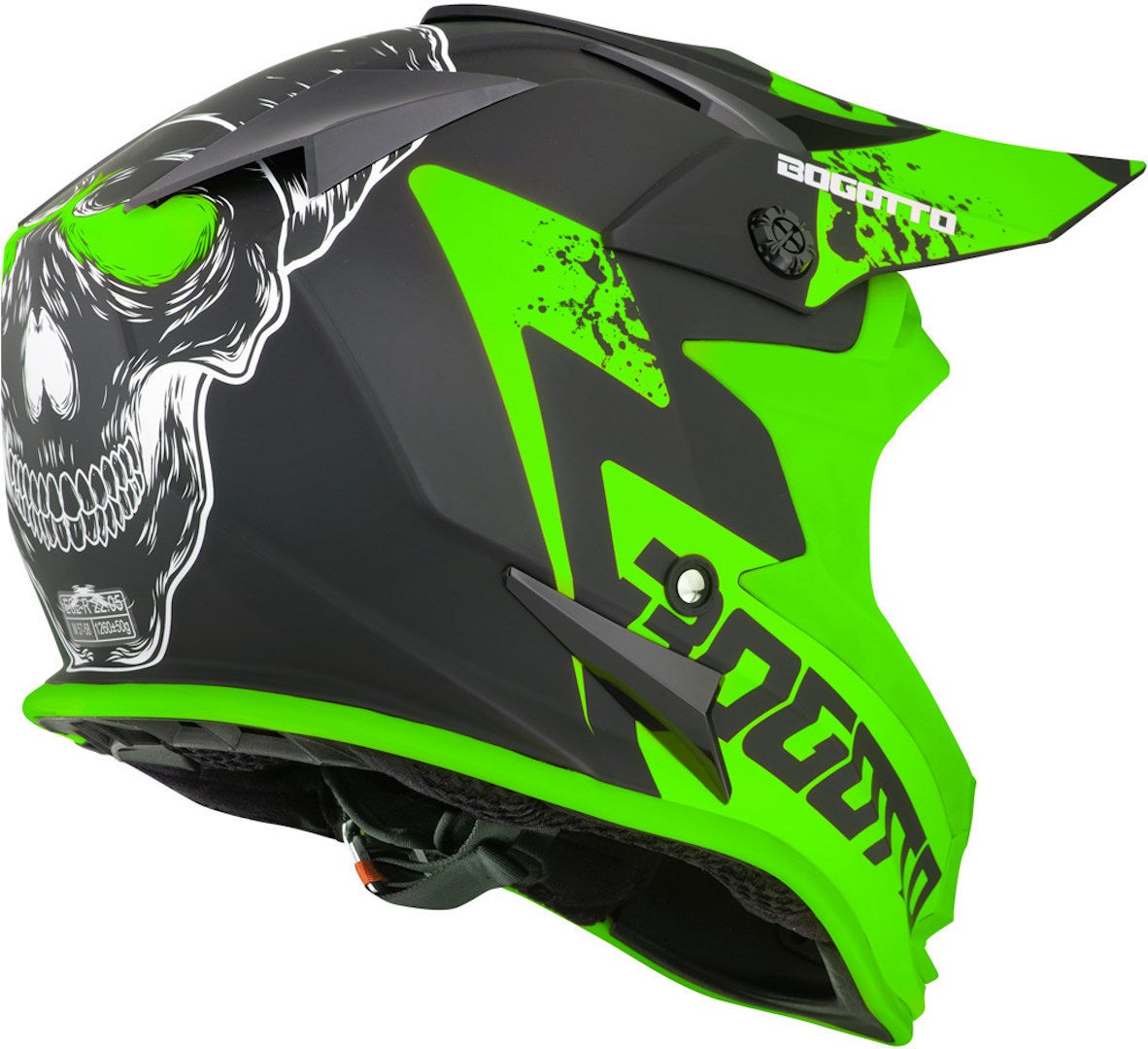 Bogotto V321 Soulcatcher Casque de motocross Vert/Noir S Figure 2
