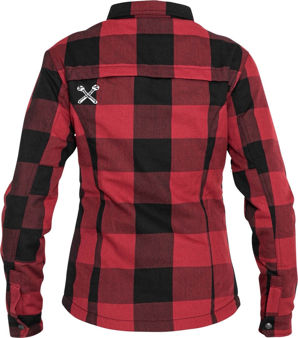 John Doe Motoshirt XTM Donna Moto Camicia nero/rosso M Figura 4