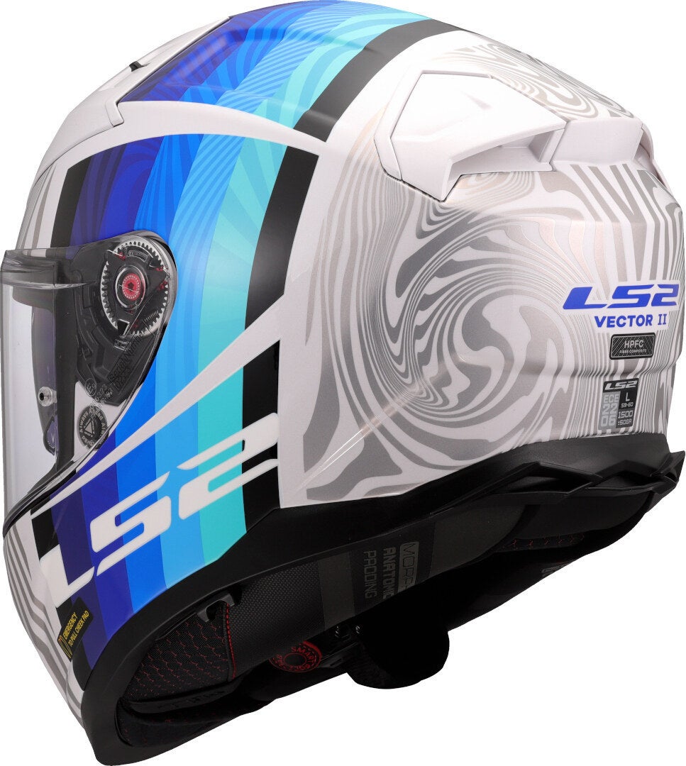 LS2 FF811 Vector II Freedom 冑 白/藍 4XL（67/68） 圖 3