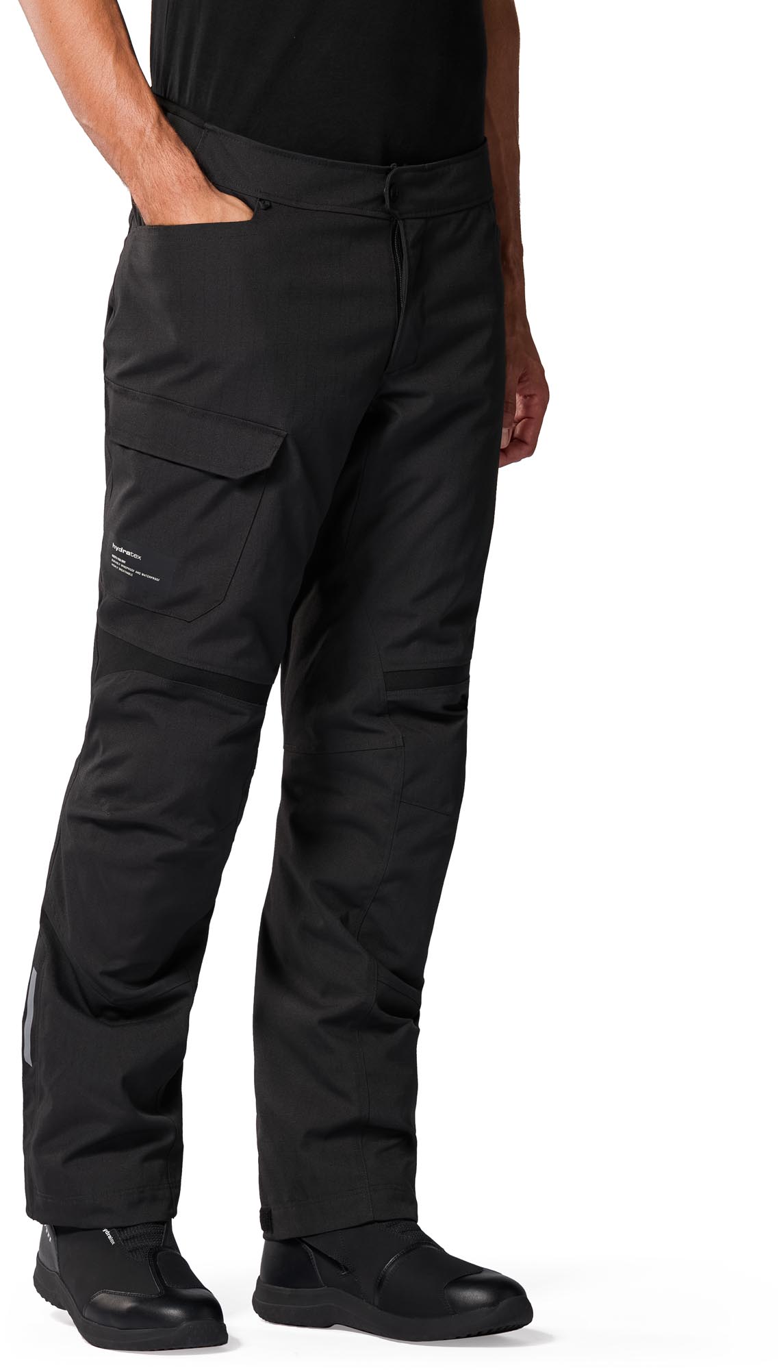 Side view of Revit Convergent H2O waterproof Motorcycle Textile Pants