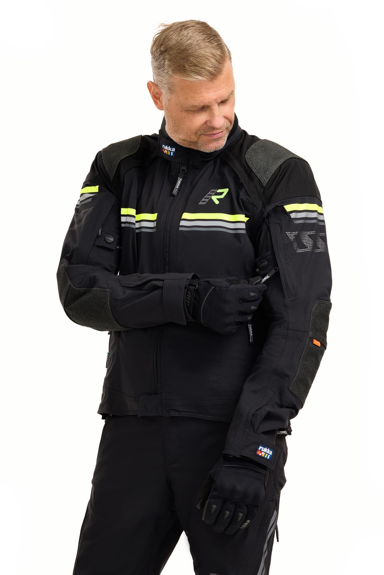 Rukka Armatou-R Moto textilní bunda černá/žlutá 64 Obrázek 5