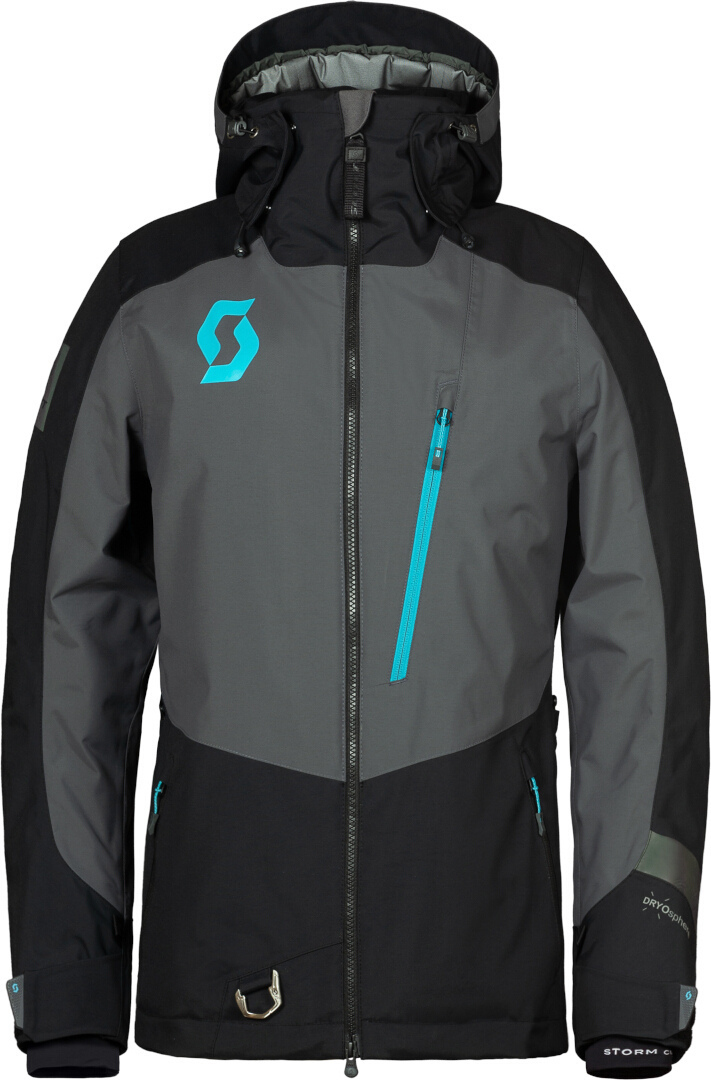 Scott XT Shell Jaqueta Snowmobile Ladies preto/cinza/azul S Figura 1