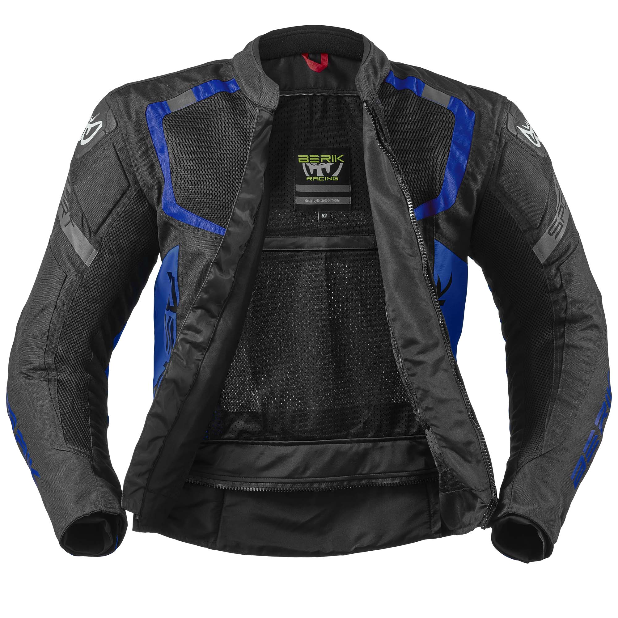 Berik X-Speed 2 Blouson textile de moto noir/bleu 48 Figure 4