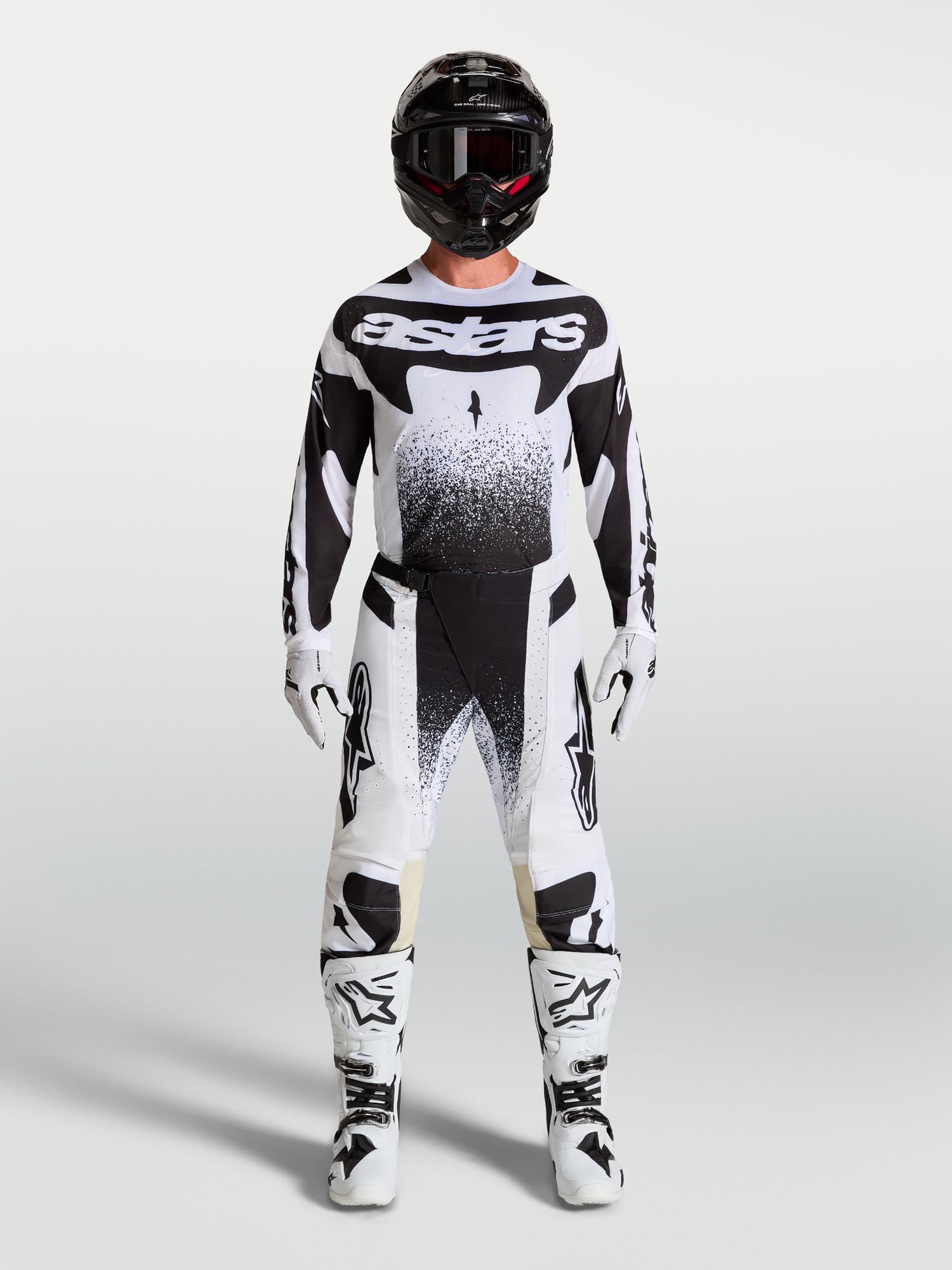 Alpinestars Techstar Swan Motocrosstrøje hvid/sort L Figur 6