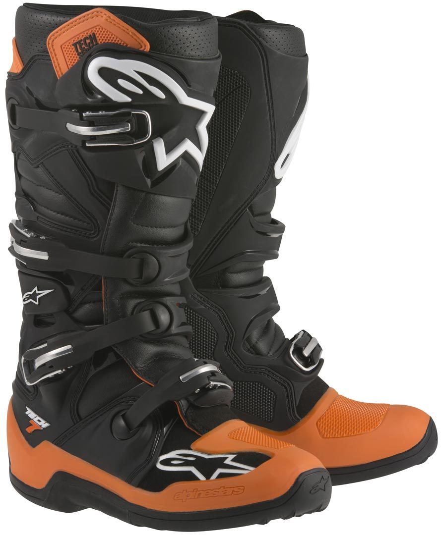 Alpinestars Tech 7 Motocross støvler sort/orange 6 (39) Figur 1