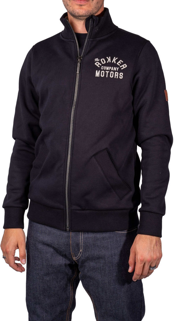Rokker Motors Zip Jacket black/white L Figure 1
