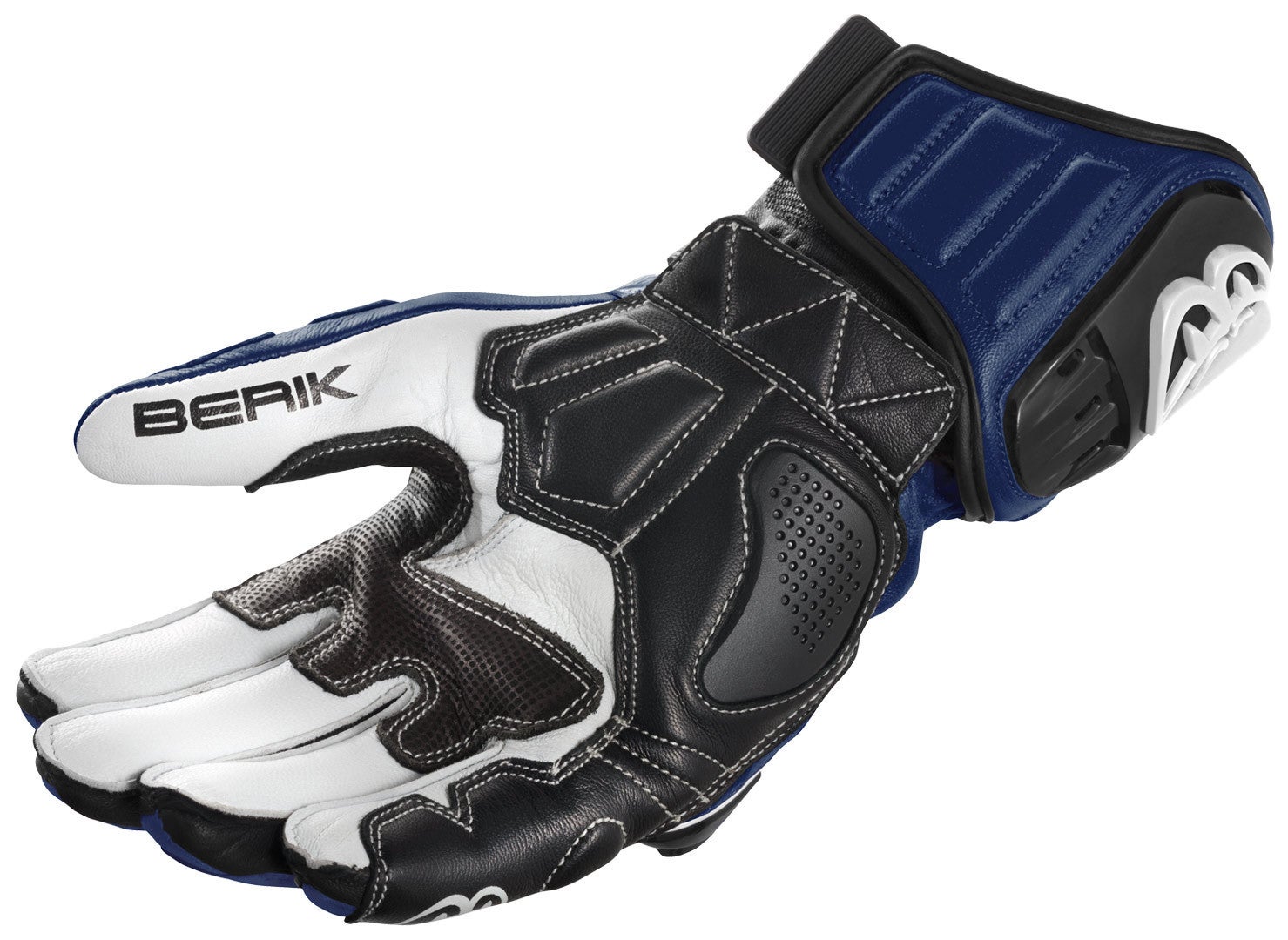 Berik Track Plus Motorcykel handsker blå/sort/hvid L Figur 2