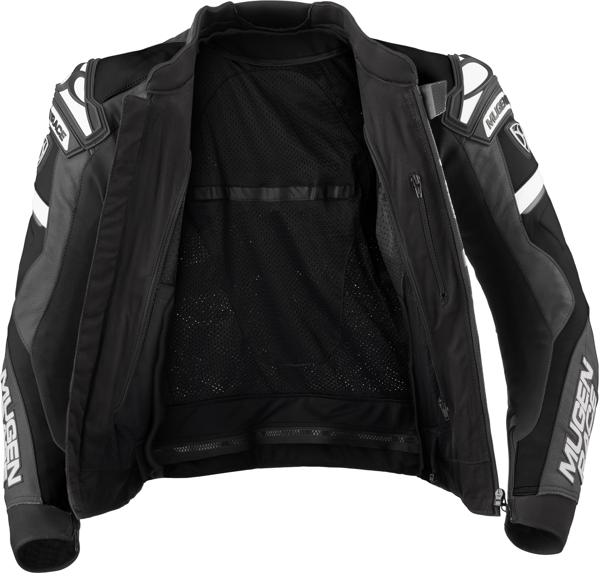 MUGENRACE Marcus Motorcycle Leather Jacket black/white 60 Figure 3
