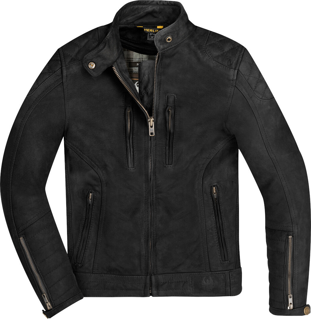 Merlin Mia Damen Motorrad Lederjacke schwarz XL Abbildung 1