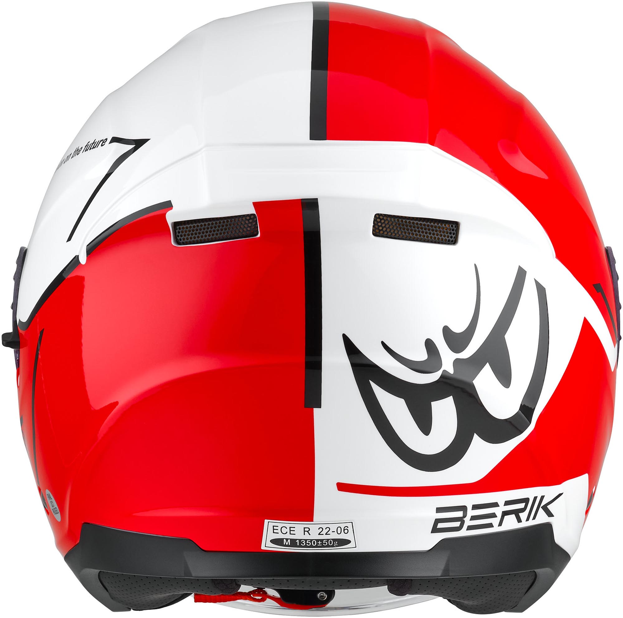 Berik OF669 Casco Vidos Jet bianco/rosso/nero L Figura 3