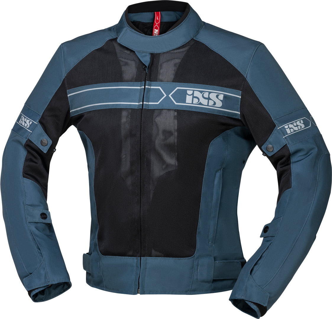 IXS Evo-Air Motorcycle Textile Jacket blue/black 5XL Figure 1