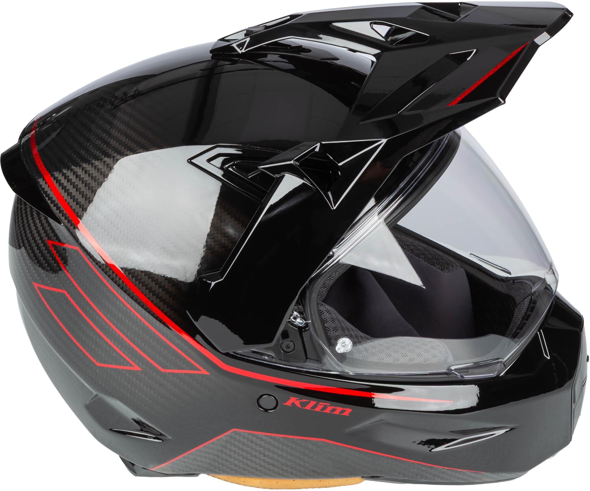 Klim X1 Alpha Graphic Carbon Endurohelm Zwart/Rood S (55/56) Figuur 8