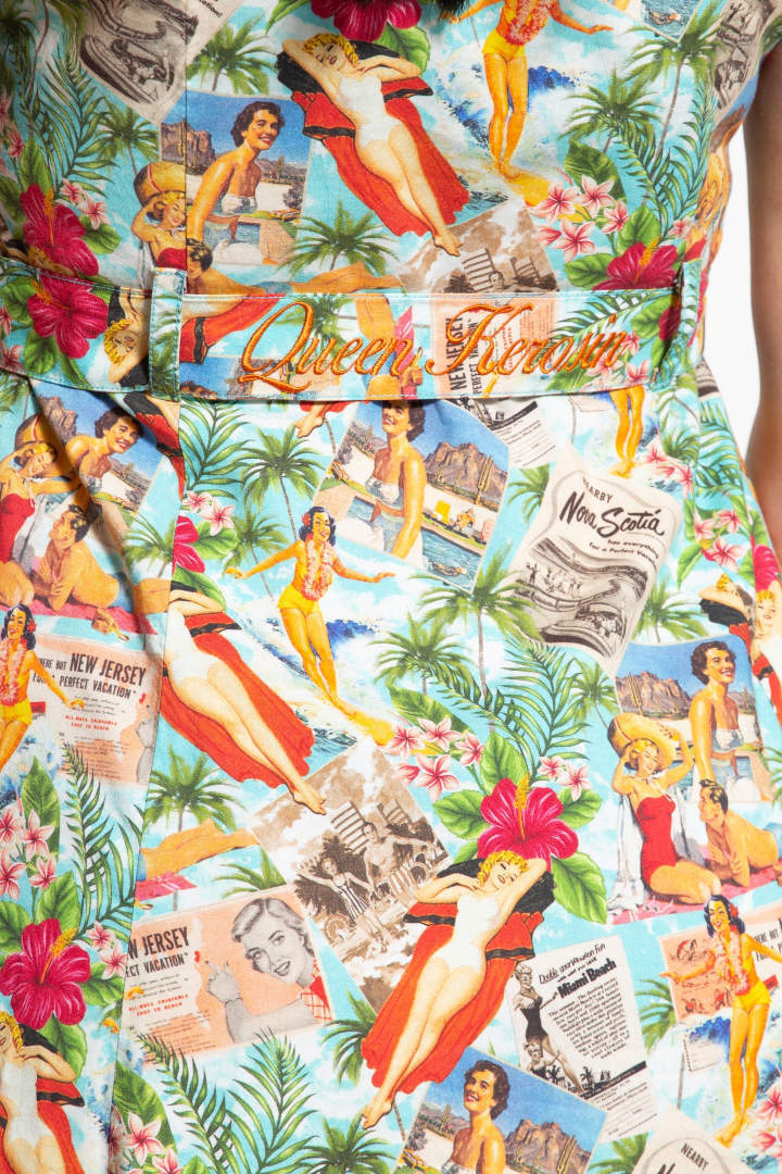 Queen Kerosin Vintage Summer Swing Abito da donna L Figura 8