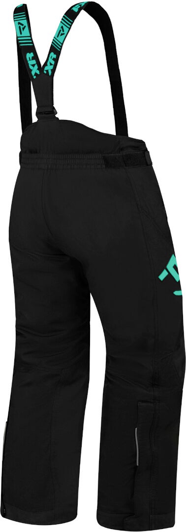 FXR Clutch 2023 Jovens Snowmobile Bib Pants preto/verde 16 Figura 2