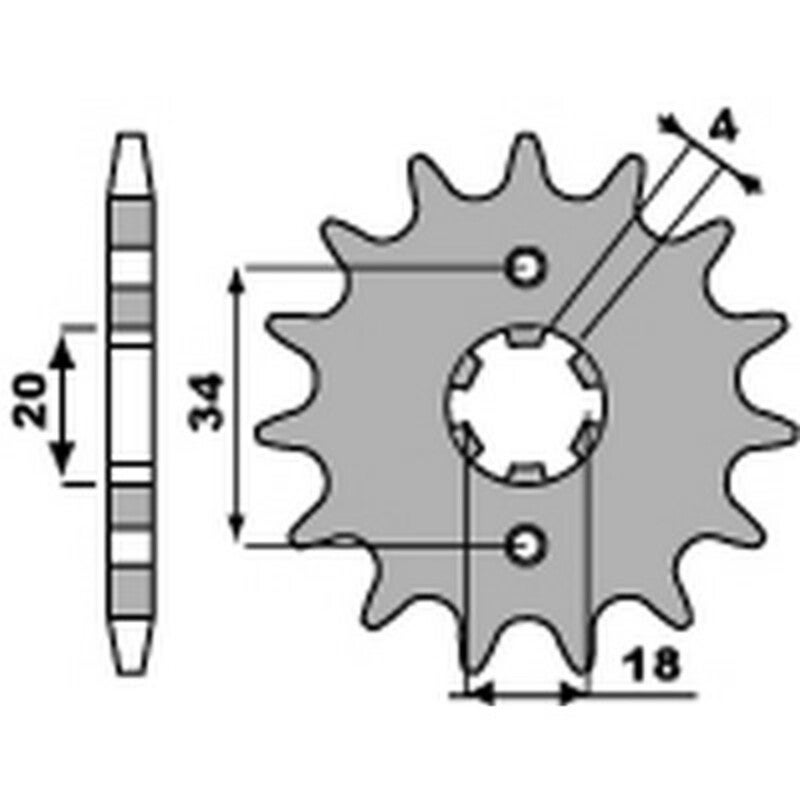 PBR Pignone standard in acciaio 2037 - 428 Figura 1