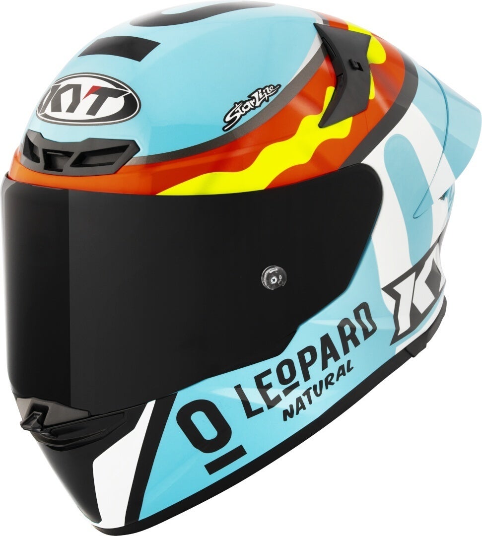 KYT TT-Revo Leopard Replica Helm rot/gelb S (55/56) Abbildung 1