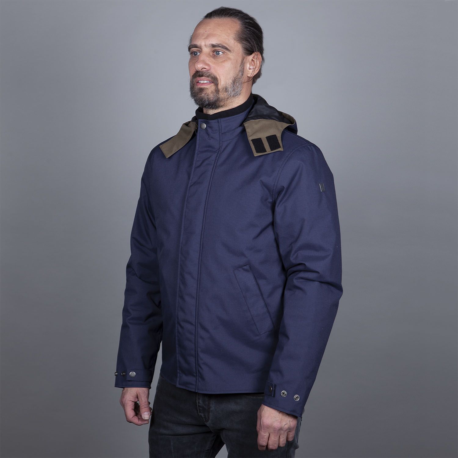 Helstons Flame wasserdichte Motorrad Textiljacke blau M Abbildung 3